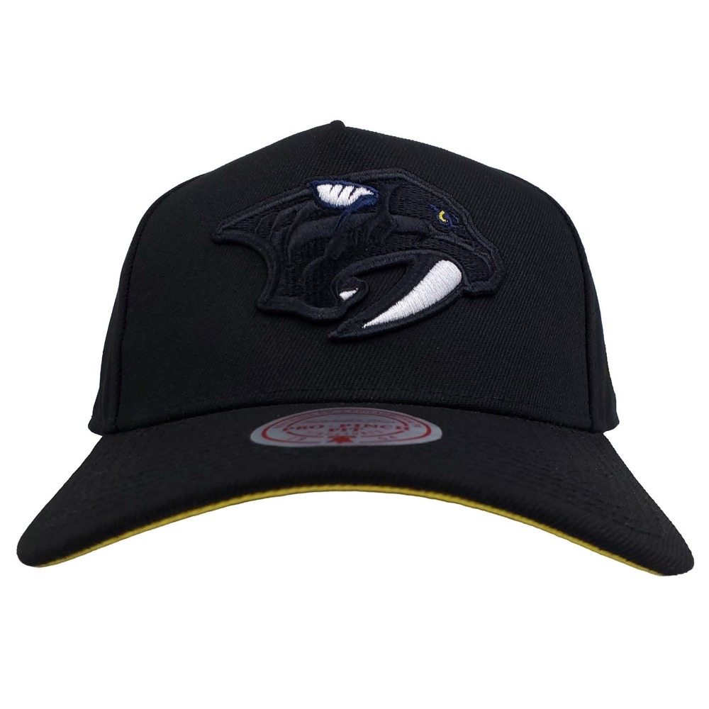 Nashville Predators Mitchell & Ness NHL Pro Fit Snapback Hat Cap 3D Logo NWT